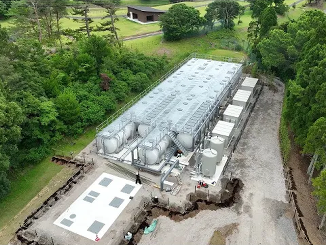 Introduce the FujiClean Wastewater Treatment System installed above ground through a video.