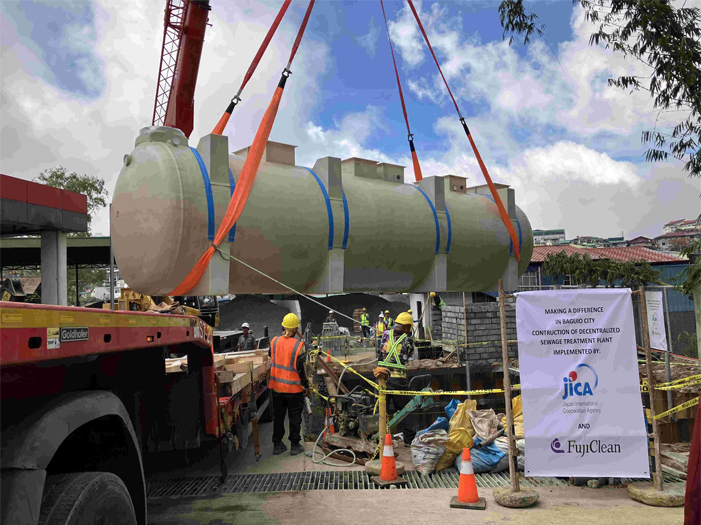 FujiClean’s Johkasou (On-site Wastewater Treatment System) Project in the Philippines Featured by JICA