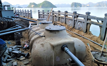 Introducing onsite wastewater treatment system at Tiptop Island in Ha Long Bay, Vietnam, a World Heritage Site